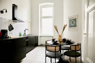 Küche/Küchenzeile in der Unterkunft Design Apartment Berlin Mitte