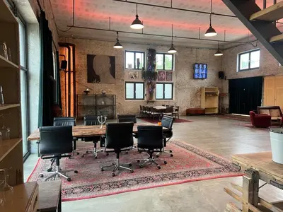Ein Sitzbereich in der Unterkunft Siggi Loft