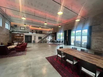 Ein Sitzbereich in der Unterkunft Siggi Loft
