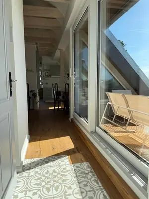 Ein Balkon oder eine Terrasse in der Unterkunft Viki54 FeWo05 