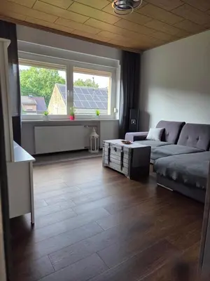 Ein Sitzbereich in der Unterkunft Ferienwohnung Familie Lange, bis 8 Personen