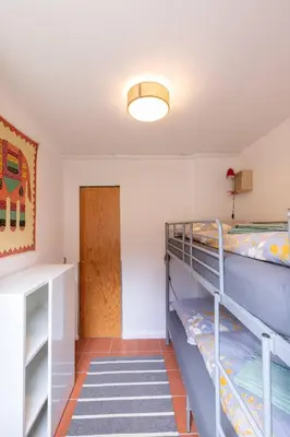 Ein Bett oder Betten in einem Zimmer der Unterkunft Ferienhaus Neuland 4 - Entspannung in Seenähe