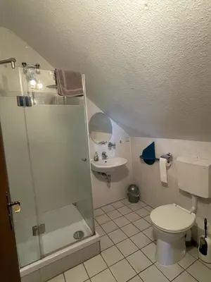 Ein Badezimmer in der Unterkunft Gasthaus Bellevue