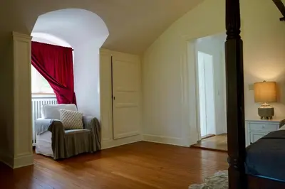 Ein Sitzbereich in der Unterkunft Villa Kempner Werder
