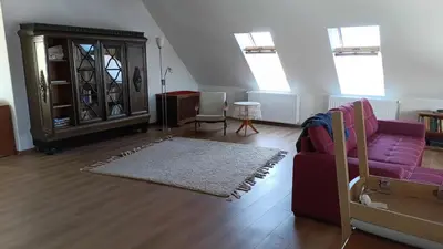 Ein Sitzbereich in der Unterkunft Ferienwohnung,Monteurwohnung Spreenhagen bei Berlin