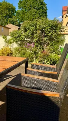Ein Garten an der Unterkunft Fischerhaus Ketzin