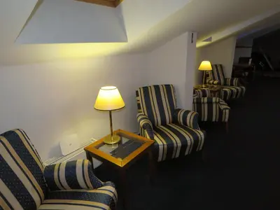 Ein Sitzbereich in der Unterkunft Pension Freiraum Guesthouse Berlin