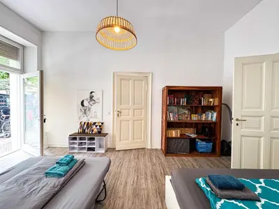 Die Bibliothek in der Ferienwohnung