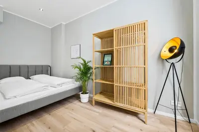 Ein Bett oder Betten in einem Zimmer der Unterkunft Kreuzberg - Fürbringerstraße Kiez Apartment