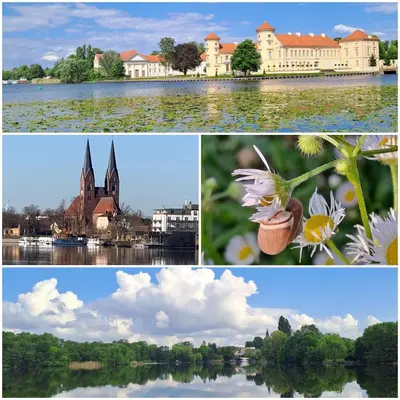 Blick auf einen Fluss in der Nähe der Ferienwohnung