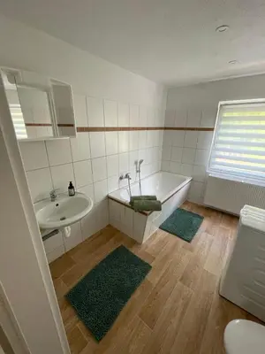 Ein Badezimmer in der Unterkunft Trebelsee 2 Monteur- und Ferienwohnung