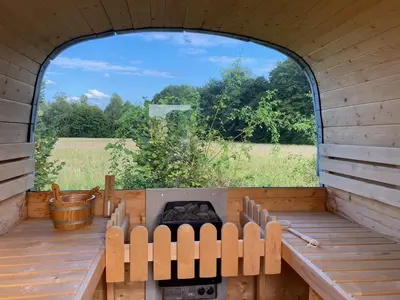 Ein Garten an der Unterkunft Hyggely Marie Sophie