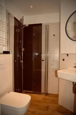 Ein Badezimmer in der Unterkunft Apartment in Berlin-Köpenick