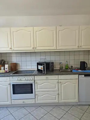 Küche/Küchenzeile in der Unterkunft Ferienwohnung Bad Saarow 