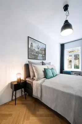 Ein Bett oder Betten in einem Zimmer der Unterkunft The Rother - Group Flat in Central Berlin, Family-Friendly, 2BR, 2- 4 Guests