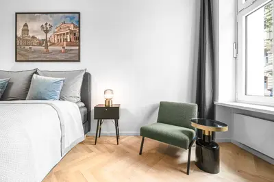 Ein Sitzbereich in der Unterkunft The Rother - Group Flat in Central Berlin, Family-Friendly, 2BR, 2- 4 Guests