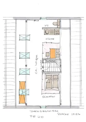 Grundriss der Unterkunft Apartment near Potsdam & Berlin