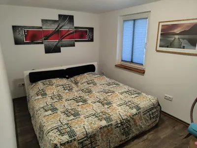Ein Bett oder Betten in einem Zimmer der Unterkunft Kleines privates Zimmer im Jüterboger Stadtkern