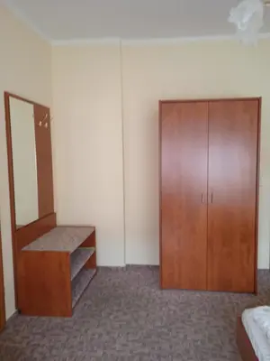 Ein Bett oder Betten in einem Zimmer der Unterkunft Ferienzimmer in Pension zur alten Weide im Oderbruch