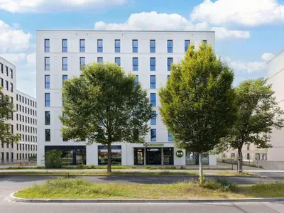 Das Gebäude in dem sich das Hotel befindet