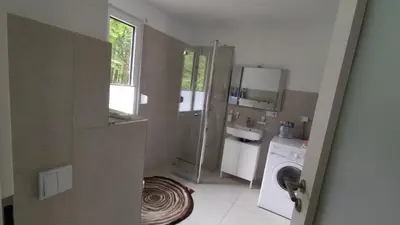 Küche/Küchenzeile in der Unterkunft Kleines Haus am Wald