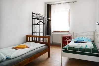 Ein Bett oder Betten in einem Zimmer der Unterkunft Pension Ketzin