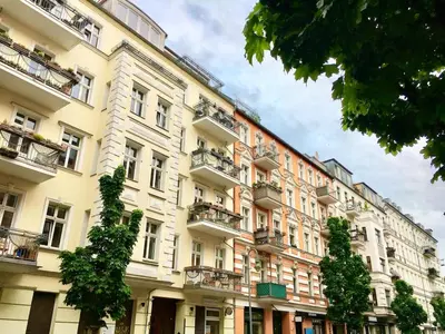 Das Gebäude in dem sich die Ferienwohnung befindet