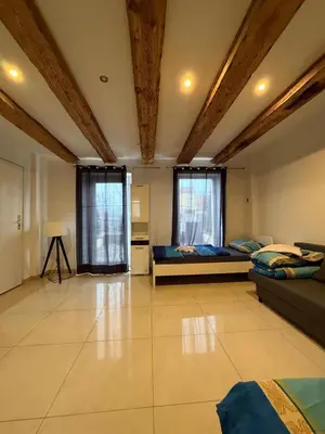 Ein Bett oder Betten in einem Zimmer der Unterkunft Apartment in Berlin with terrace1