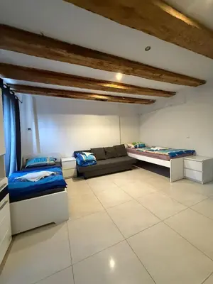 Ein Bett oder Betten in einem Zimmer der Unterkunft Apartment in Berlin with terrace1