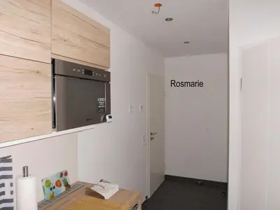 Küche/Küchenzeile in der Unterkunft Ferienwohnung Christa & Rosmarie