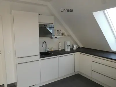 Küche/Küchenzeile in der Unterkunft Ferienwohnung Christa & Rosmarie