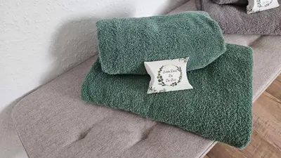 Ein Sitzbereich in der Unterkunft Ferienwohnung Zur Ziegelei