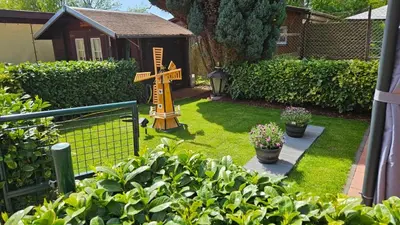 Ein Garten an der Unterkunft Ferienwohnung Zur Ziegelei
