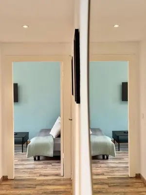 Ein Bett oder Betten in einem Zimmer der Unterkunft Willkommen im Neuköllner Kiez 2 Zimmer