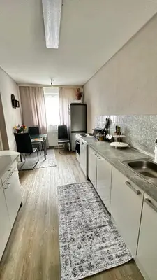 Küche/Küchenzeile in der Unterkunft 2,5 Zimmer Wohnung in der Nähe Flughafen Schönefeld