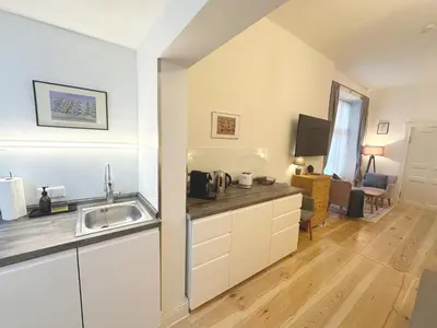 Küche/Küchenzeile in der Unterkunft ROD 2 Quiet and Familyfriendly Apartment Close to Public Transport