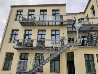 Das Gebäude in dem sich die Ferienwohnung befindet