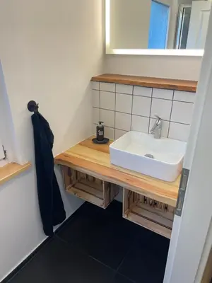 Ein Badezimmer in der Unterkunft Rabbit House