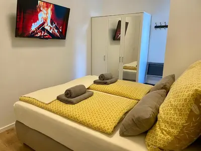 Ein Bett oder Betten in einem Zimmer der Unterkunft Brot & Auszeit