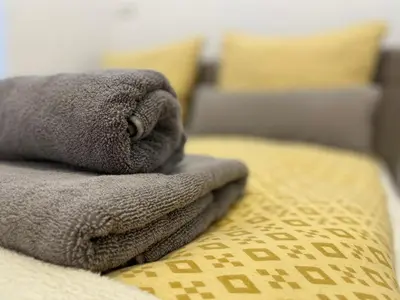 Ein Bett oder Betten in einem Zimmer der Unterkunft Brot & Auszeit