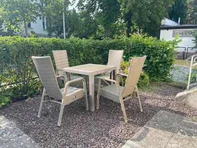 Ein Garten an der Unterkunft Brot & Auszeit