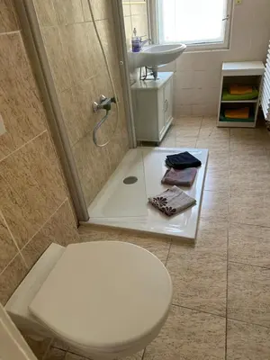 Ein Badezimmer in der Unterkunft Unterkunft in Luckenwalde