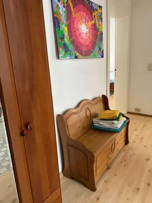 Ein Sitzbereich in der Unterkunft Unterkunft in Luckenwalde