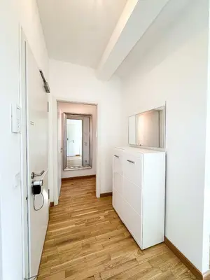Küche/Küchenzeile in der Unterkunft Eiswerder - Inselwohnung in der Havel mit Balkon