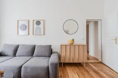 Ein Sitzbereich in der Unterkunft Cozy 1BR - Family Retreat in Potsdam!