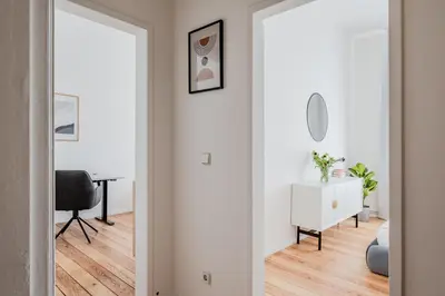 Ein Sitzbereich in der Unterkunft Cozy 1BR - Family Retreat in Potsdam!