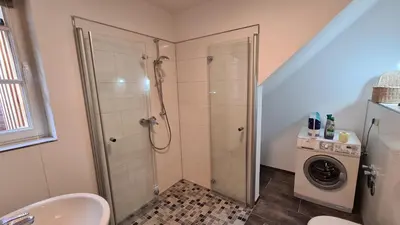 Ein Badezimmer in der Unterkunft Schulstraße 9