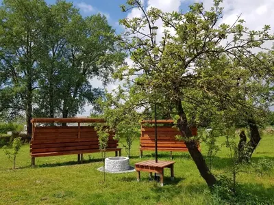 Ein Garten an der Unterkunft Ferienwohnung Sonnenblume