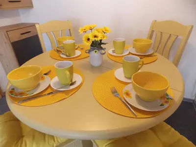 Kaffee-/Teezubehör in der Unterkunft Ferienwohnung Sonnenblume