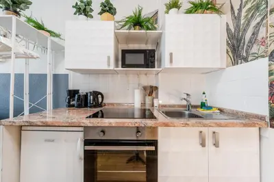 Küche/Küchenzeile in der Unterkunft Cozy Micro Apartment - Self Check-in
